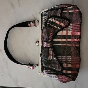 PLAID FRAME PURSE